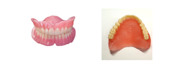 3D프린팅으로 제작된 제품외형 '의치상용레진'