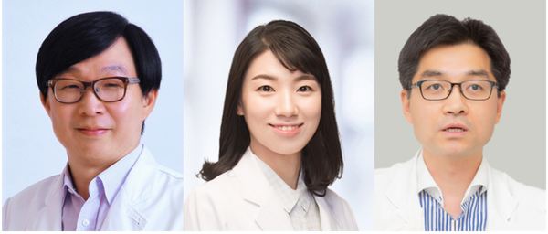 서울대병원 김붕년·이정 교수와 중앙대병원 한덕현 교수(좌측부터)